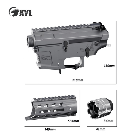 XYL ARP9 CNC Metal Receiver and Handguard Kit - AKgelblaster