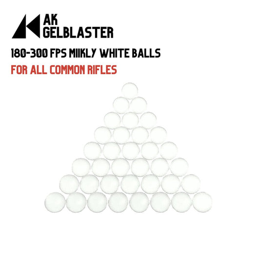180-300 FPS Milky White gel balls - AKgelblaster