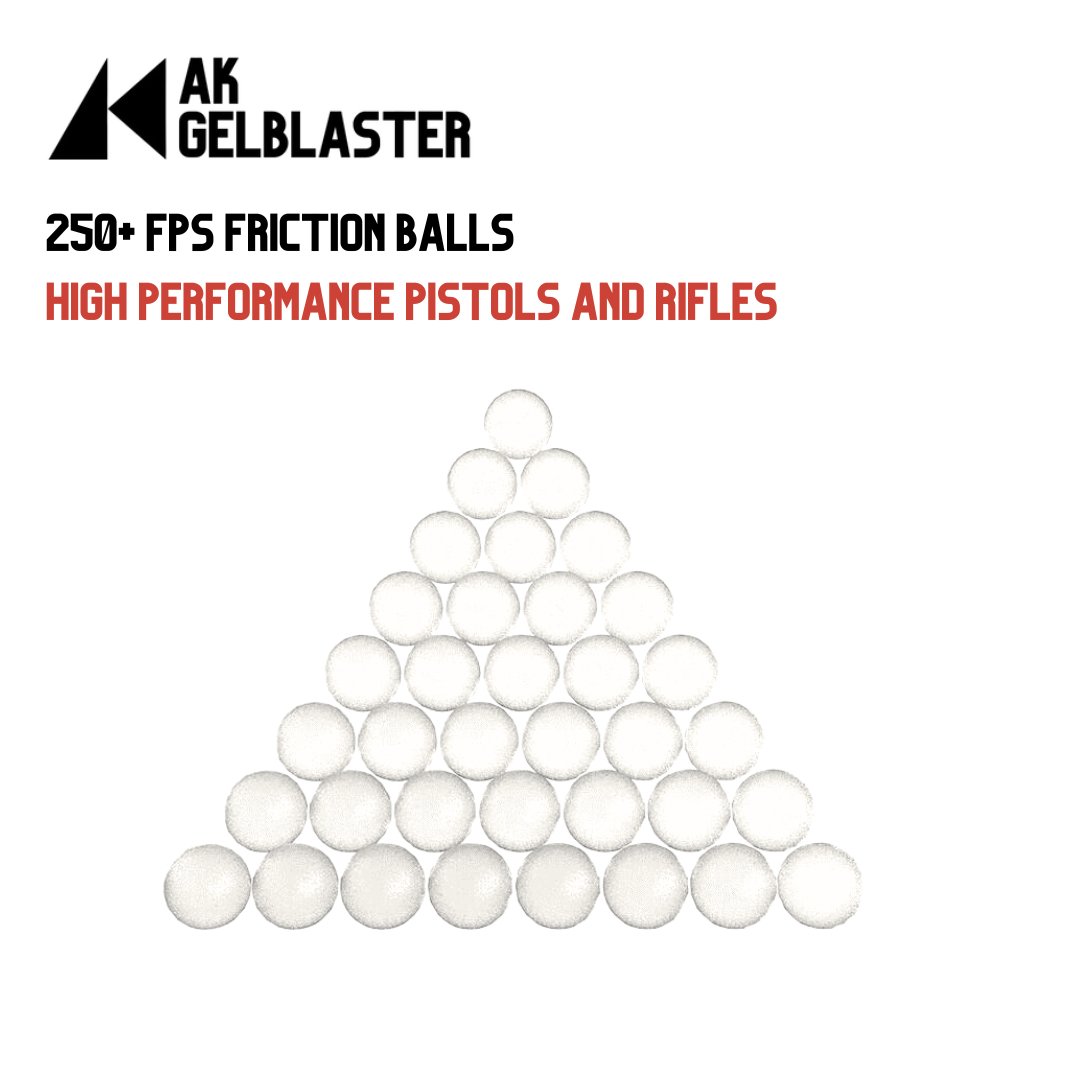 250+ FPS Friction Gel Balls for high performance rifles and pistols - AKgelblaster
