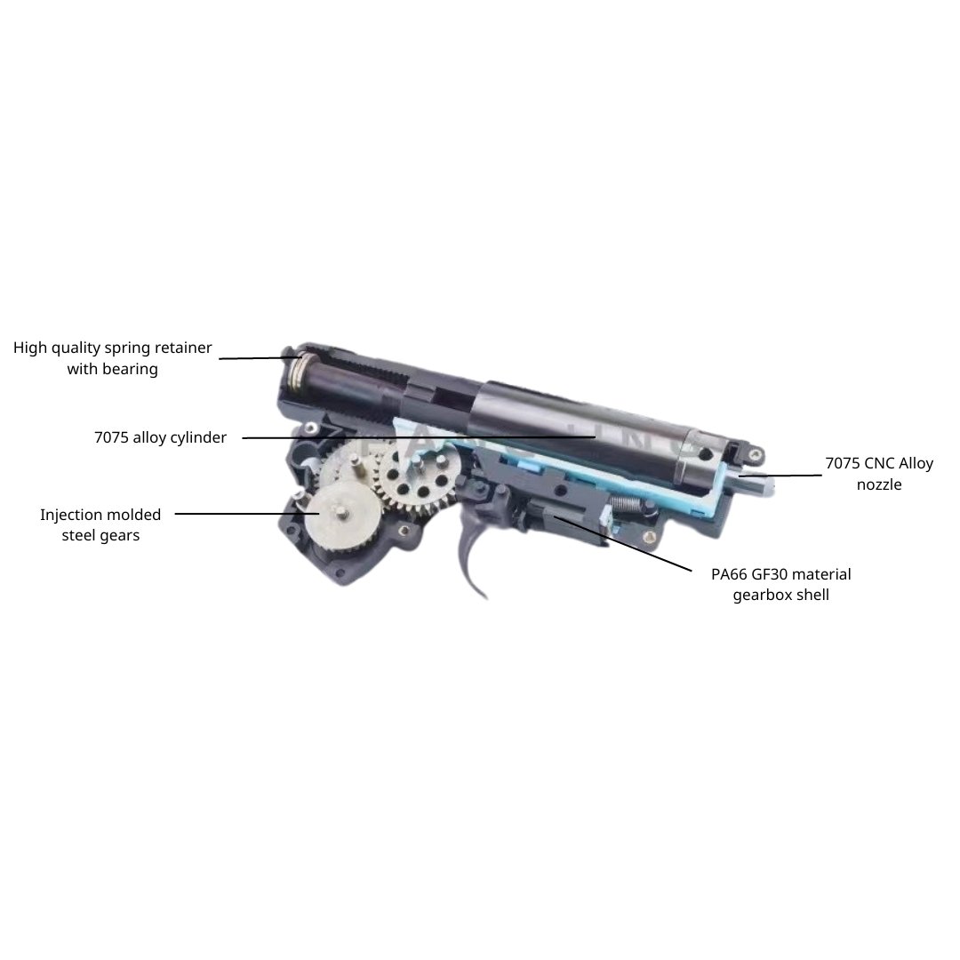 BFJG AK74U Gel Blaster with metal handguard - AKgelblaster