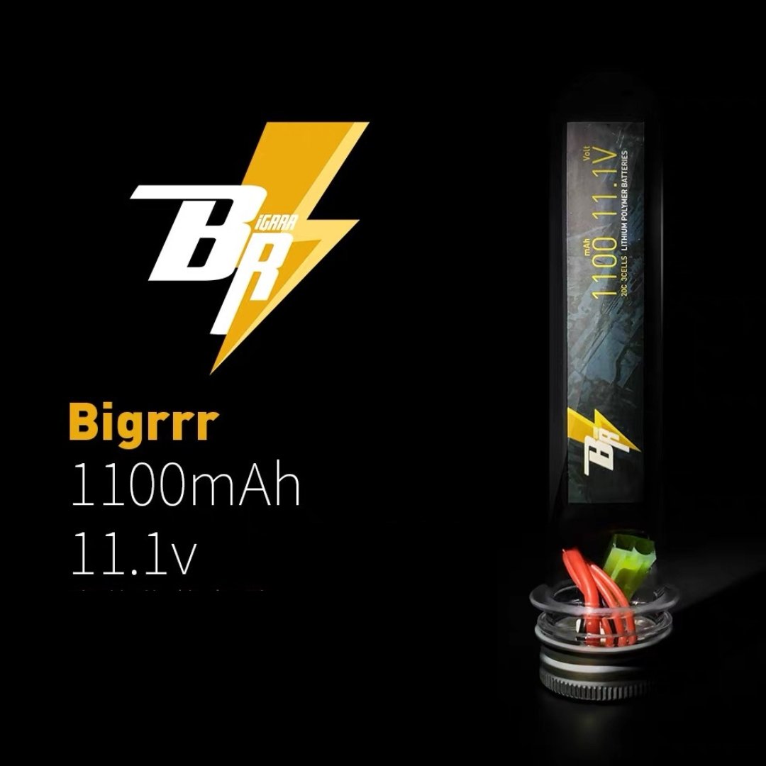 Bigrrr BR Gel Blaster Battery 11.1v 1100 mah XT30 PDX SR16 - AKgelblaster