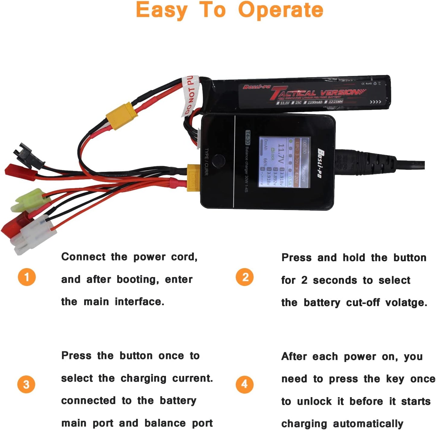 Boslipo Super Power T4 charger - AKgelblaster