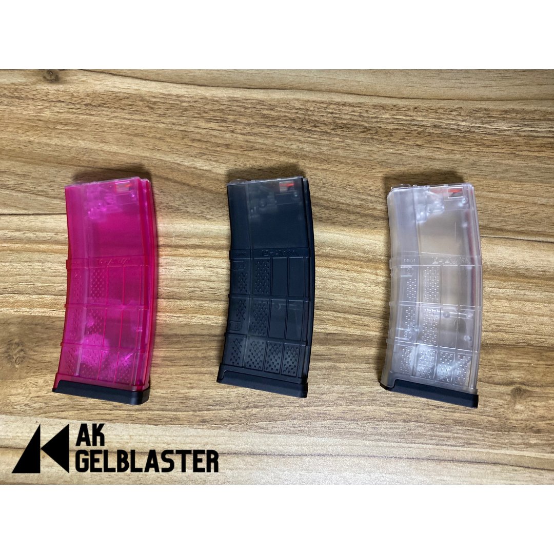 JINGJI Gel Blaster Transparent Magazine fits SLR SR16 PDX - AKgelblaster