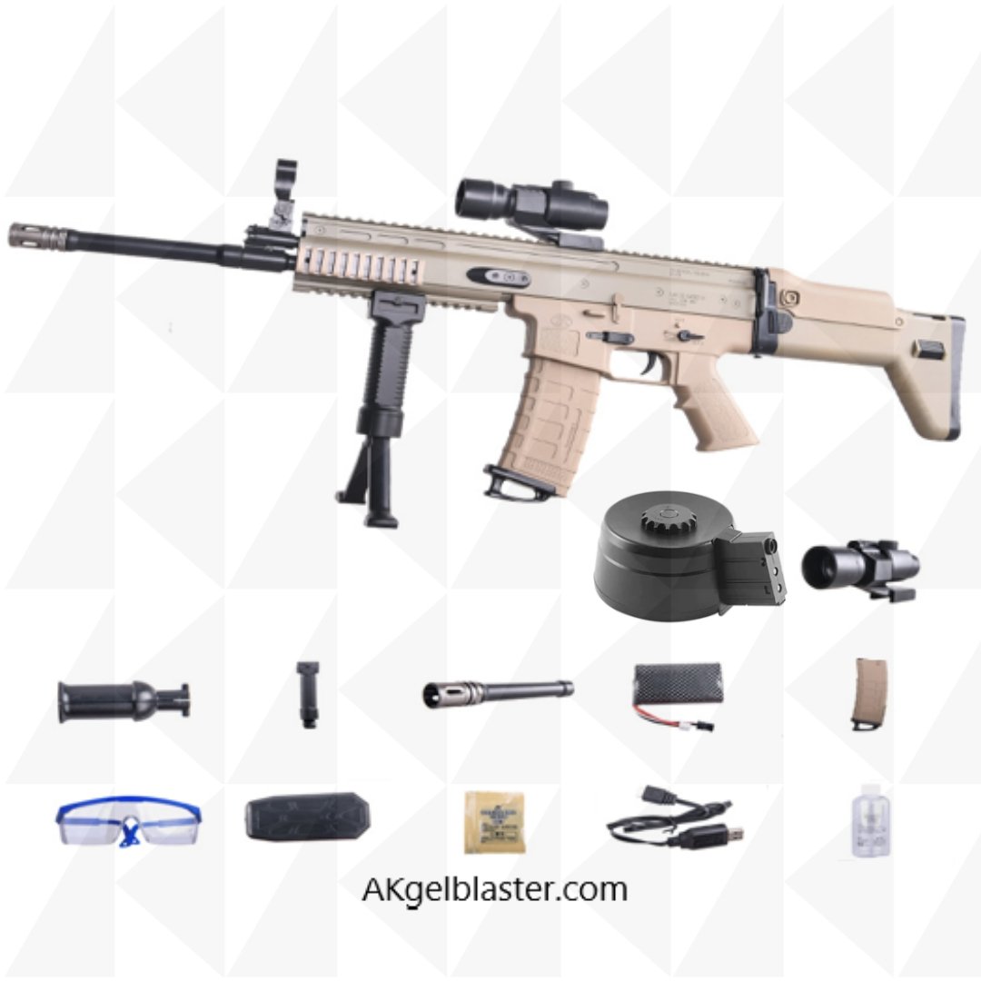 JINMING SCAR Gen 8 Gel Blaster Rifle Gel Gun - AKgelblaster - fast shipping from USA