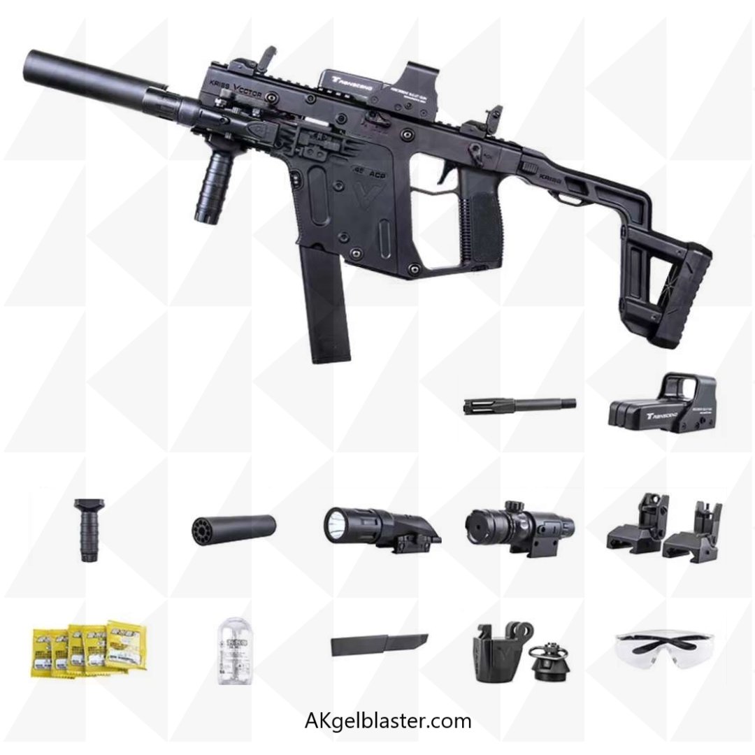 LEHUI Kriss Vector V2 all black new version best gel blaster gun in usa and puerto rico