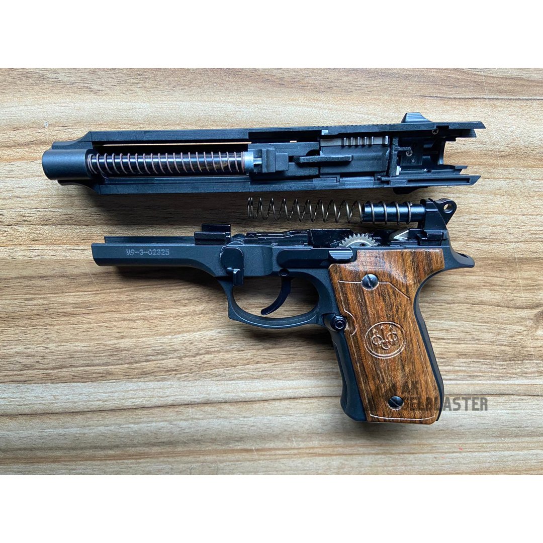 Real Wood Beretta 92F Gel Blaster Pistol - AKgelblaster