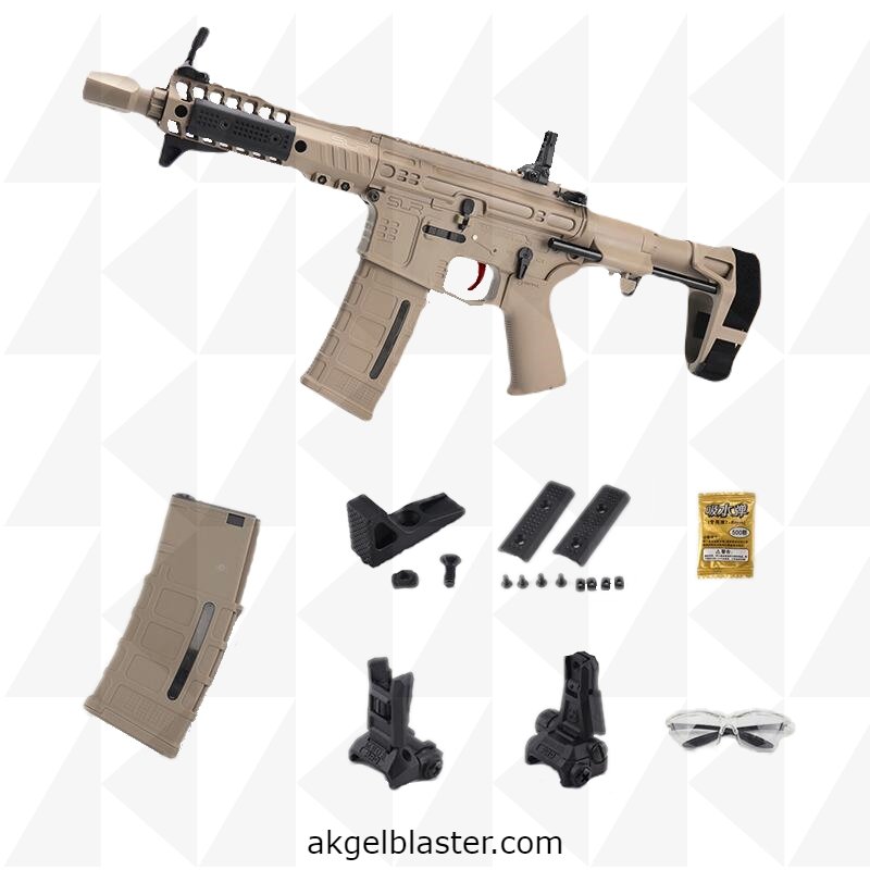 SLR  Gel blaster Gun BLACK Metal Gears - AKgelblaster - ship fast from USA