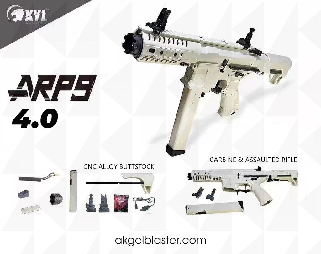 XYL ARP9 v4.0 WHITE Gel Blaster Gun - Stormtrooper Blaster Start Wars  Edition USA Puerto Rico – AKgelblaster
